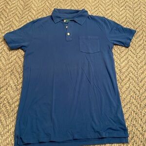 Crewcuts boys blue short sleeve polo size 14 collared shirt